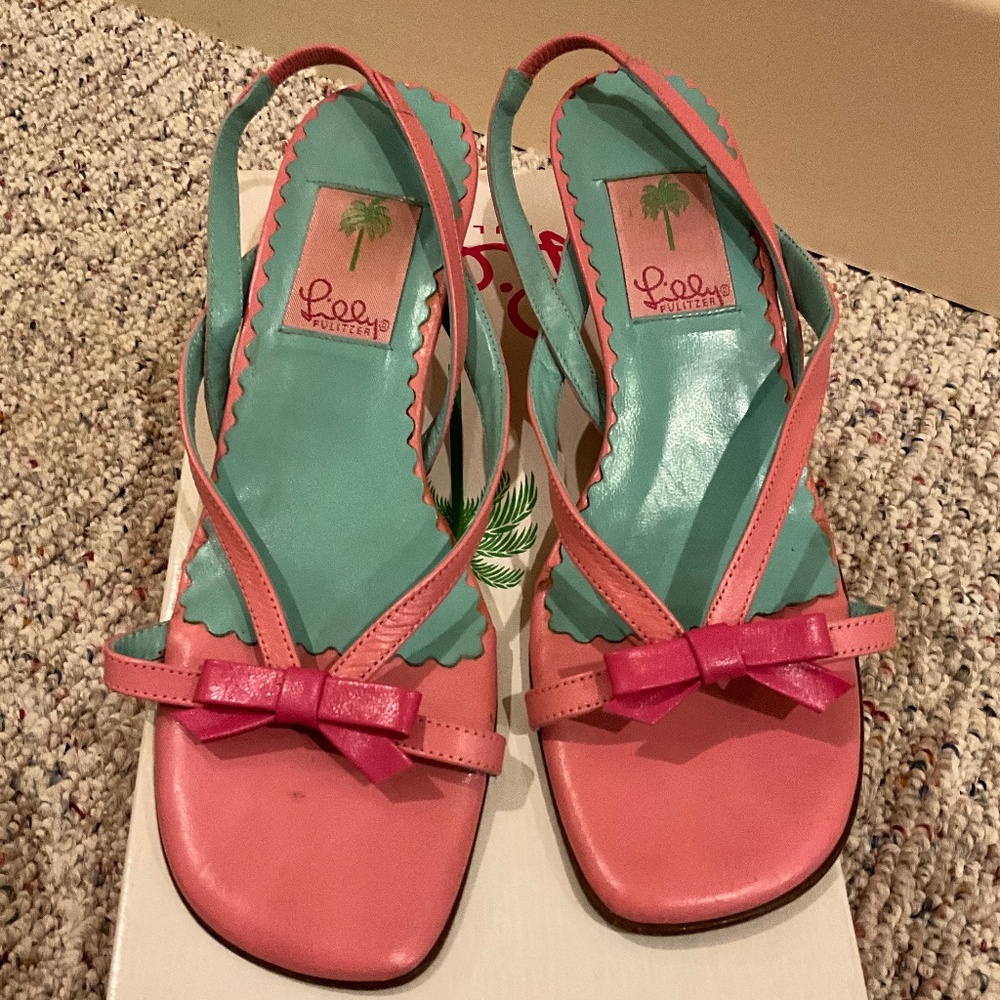 Vintage Lily Pulitzer Pink Sandals
